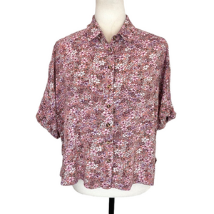 Twik pink ditsy floral shirt